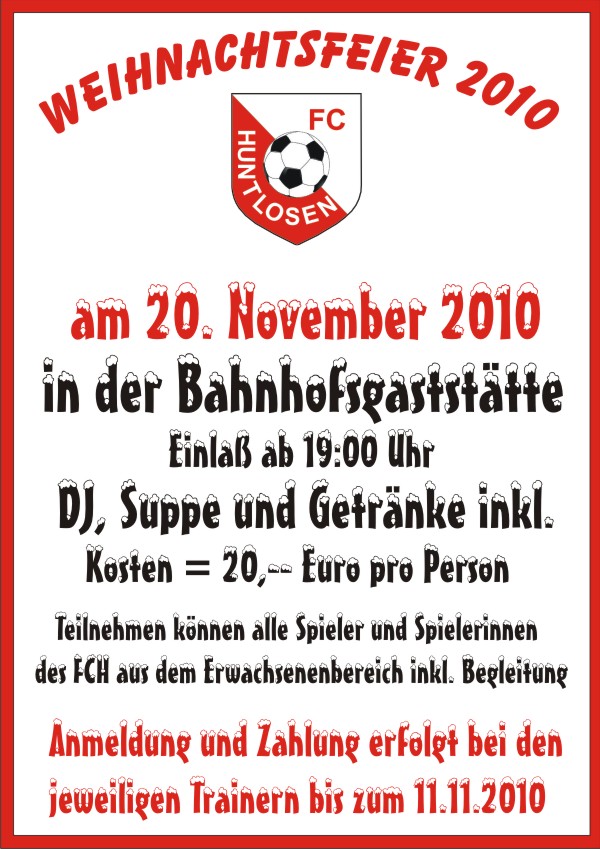 weihnachtsfeier 2010